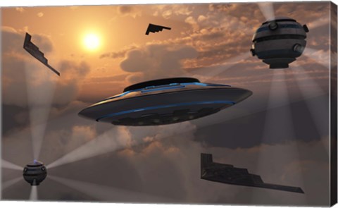 Framed Alien Stealth Technology Print