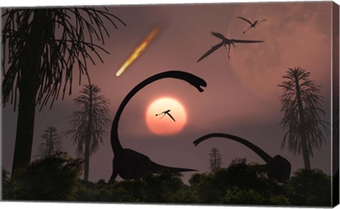 Framed Artist&#39;s Concept of Extinction Print