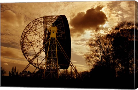 Framed Lovell Telescope in England Print