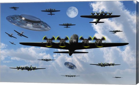 Framed UFO Sightings during World War II Print