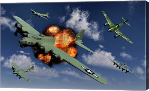 Framed German Me 262 Jetfighter Print