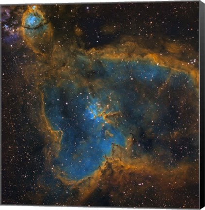 Framed IC 1805, the Heart Nebula Print