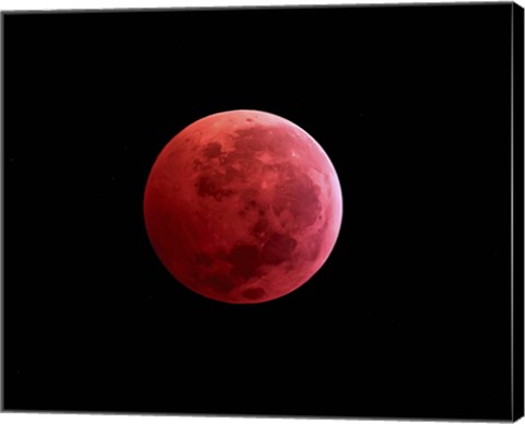 Framed Total Lunar Eclipse Print