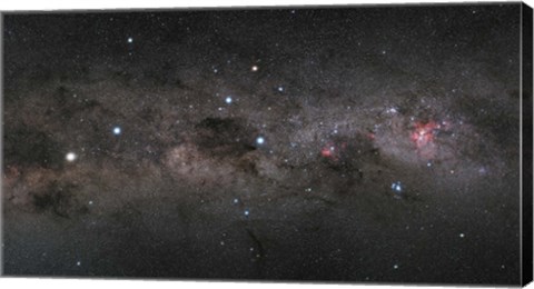 Framed Southern Cross Pointers in the Milky Way Print