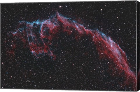 Framed NGC 6992, The Eastern Veil Nebula Print