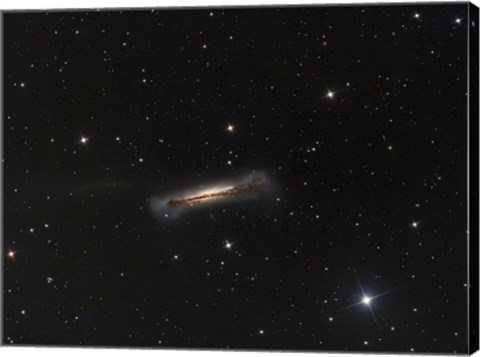 Framed NGC 3628, the Hamburger Galaxy Print