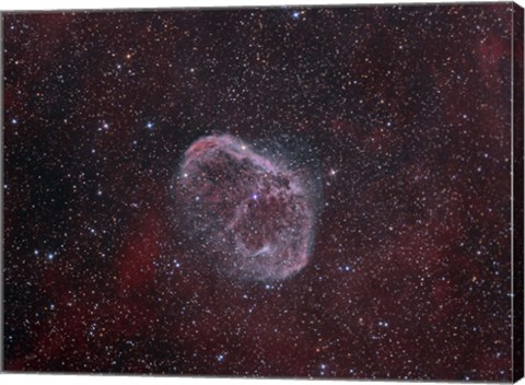 Framed NGC 6888, the Crescent Nebula Print