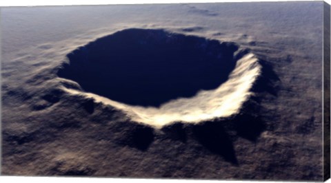 Framed Meteor Crater Print