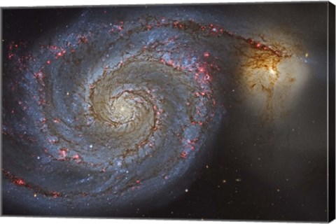 Framed Whirlpool Galaxy Print