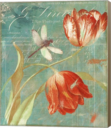 Framed Mandarin Tulips Print