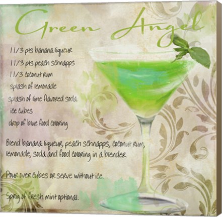 Framed Cocktail Quartet II Print