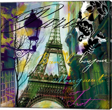 Framed To Paris With Love I Print