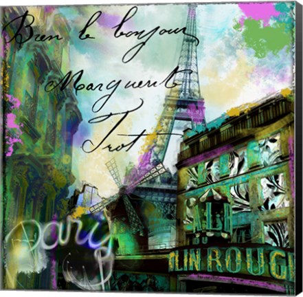 Framed To Paris With Love II Print