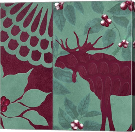 Framed Woodland Winter II Print