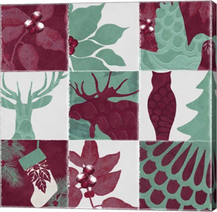 Framed Woodland Winter V Print