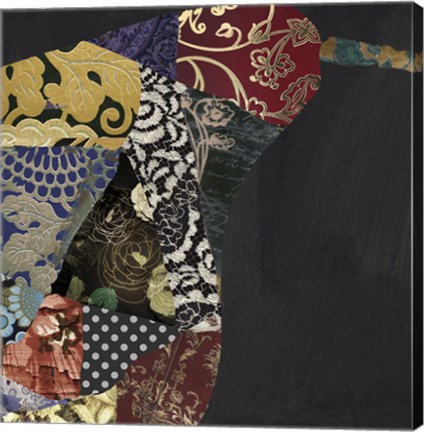 Framed Pear Brocade II Print