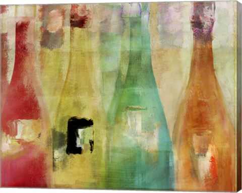 Framed Bouteilles I Print