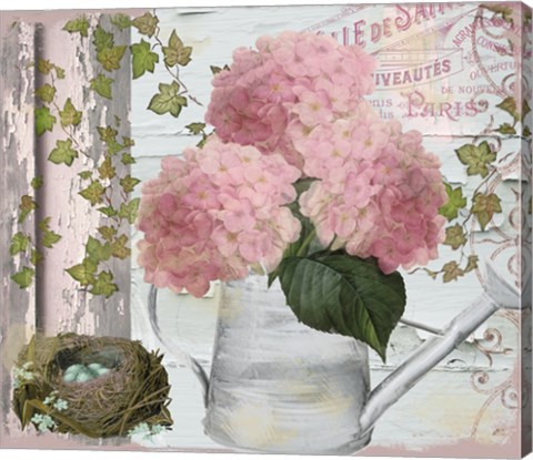 Framed Chalet d ete Hydrangea Print