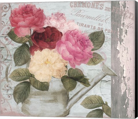 Framed Chalet d ete roses Print