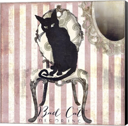 Framed Bad Cat I Print