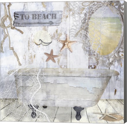 Framed Beach House I Print