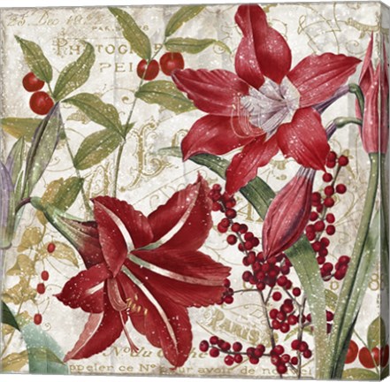 Framed Christmas In Paris I Print