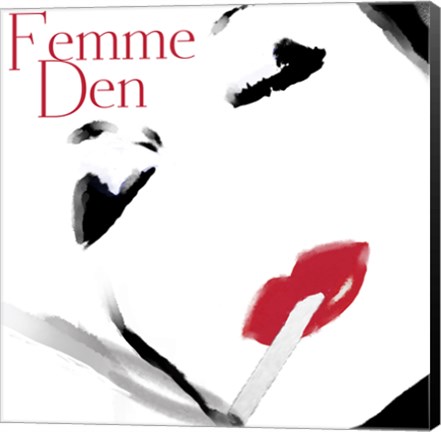 Framed Femme Den I Print