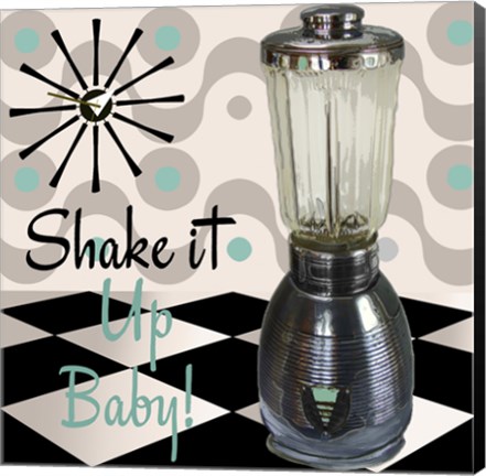 Framed Fifties Kitchen IV Print