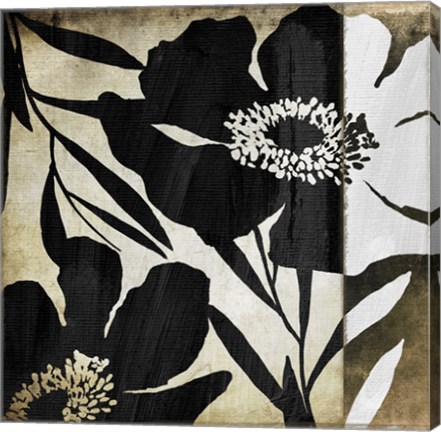 Framed Floral Jungle Lines II Print