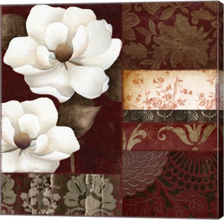 Framed Flores Blancas III Print