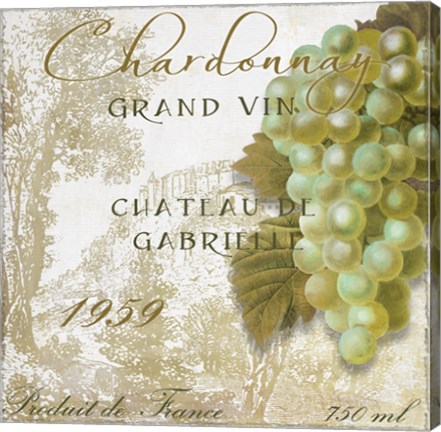 Framed Grand Vin Chardonnay Print