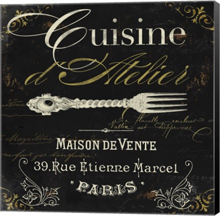 Framed La Cuisine I Print