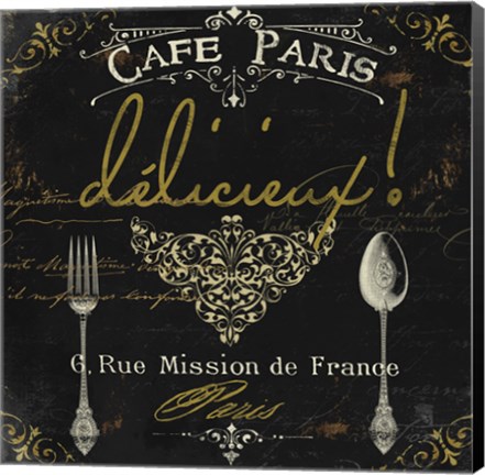 Framed La Cuisine III Print