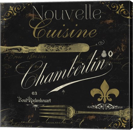 Framed La Cuisine IV Print