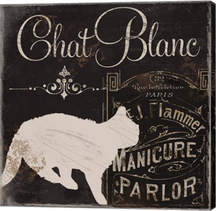 Framed Les Chats I Print