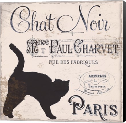 Framed Les Chats II Print