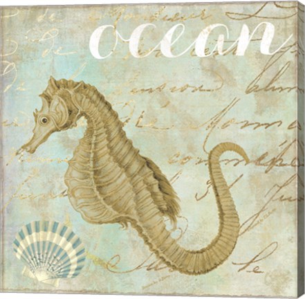 Framed Turquoise Beach III Print