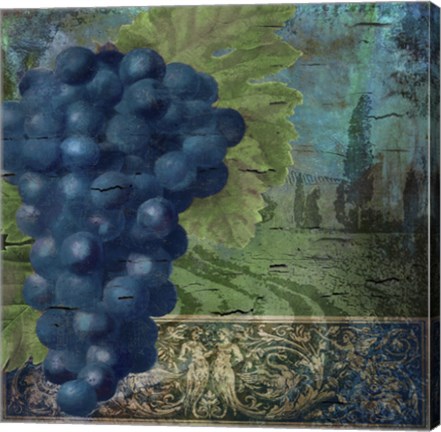 Framed Vino Blu Two Print