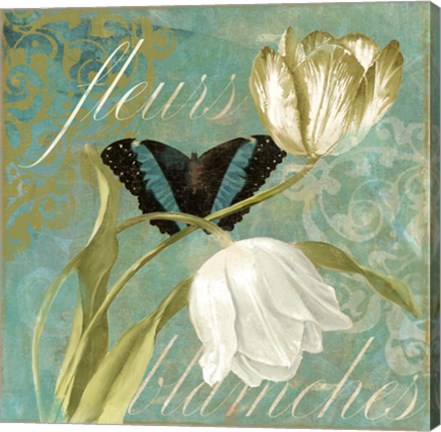 Framed White Tulips II Print