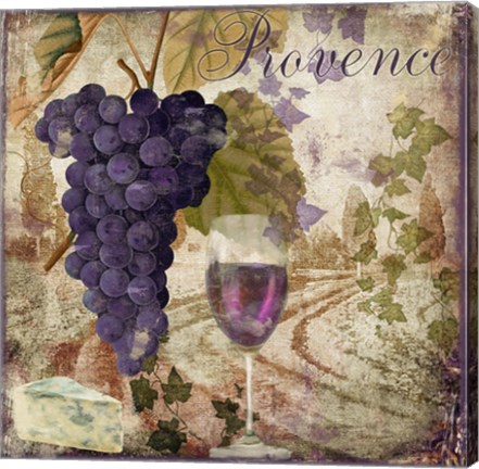 Framed Wine Country III Print