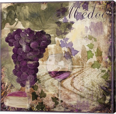 Framed Wine Country IV Print