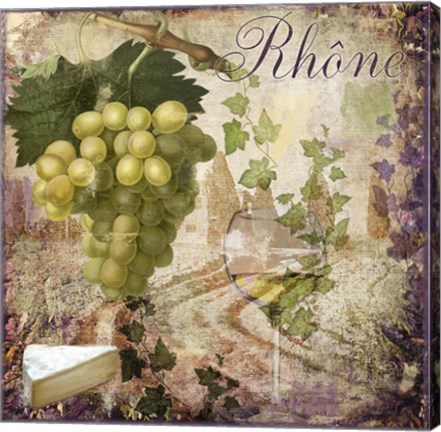 Framed Wine Country VI Print