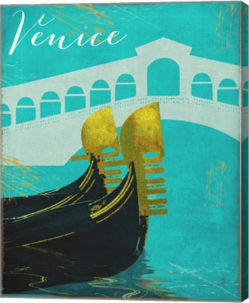 Framed Retro Cities II Print