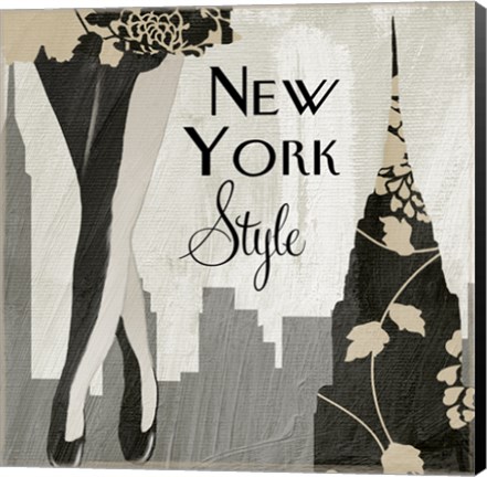 Framed New York Style I Print