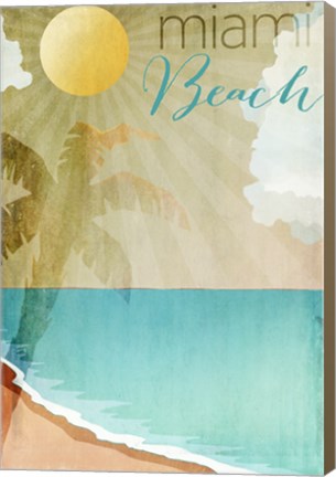 Framed Miami Beach Print