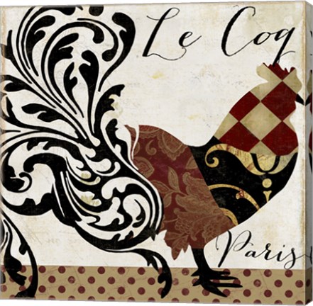 Framed Roosters of Paris II Print