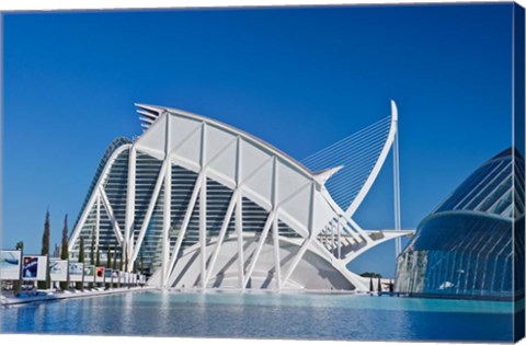 Framed City of Arts and Sciences, Valencia, Spain Print