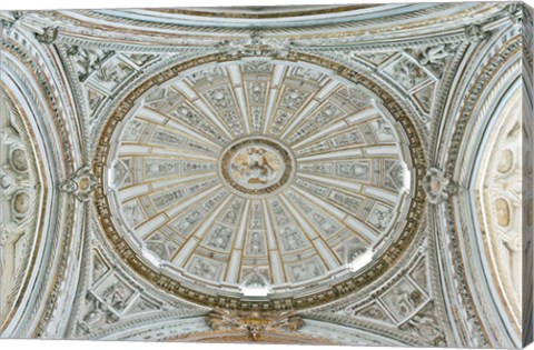 Framed Catedral Mosque of Cordoba, Ceiling, Cordoba, Andalucia, Spain Print