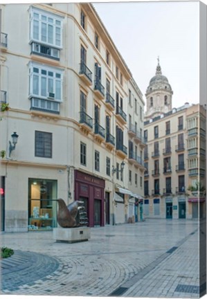 Framed Historic District, Malaga, Spain Print