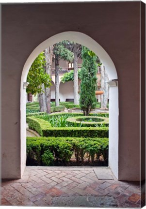 Framed Nasrid Palace, Alhambra, Granada, Andalucia, Spain Print